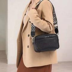 Trendy PU Crossbody Shoulder Bag for Women Stylish Design Pattern Strap Practical for Daily Casual Activities Outings
