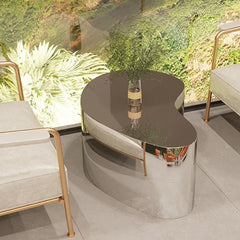 Metal Industrial Coffee Table Aesthetic Unique Minimalist Designer Side Table Modern Luxury Mesa Auxiliar Postmodern Living Room Furniture