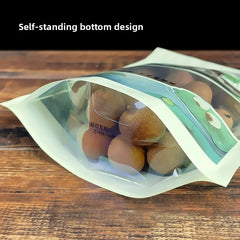 New White Lotus Seeds Self-Standing Bag Food Grade Window 500g One Pound Dry Lotus Seeds Sealed Bag Colorful Printing Packaging