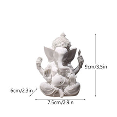 Vilead Resin Indian Ganesha Shiva God Statue Sai Baba Shirdi Sculpture Lord Hanuman Hindu Buddha Religious Fengshui Home Decor