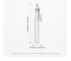 Ulanzi TT88 1.44M Overhead Selfie Stick Phone Tripod with Magnetic Clamp Wireless Remote Extension Tripod for LiveStreaming Vlog