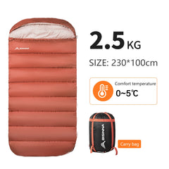 BISINNA Large 3-Season Camping Sleeping Bag – Lightweight & Widened