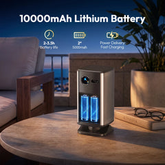 BYINTEK BOOK 1 P70X Portable Built-in Battery 4K Support 3D Wifi for Outdoor Movie Night Home Theater Projectors