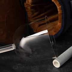 Handheld Singing Bowl Meditation Crystal Sound Bowl Sound Healing Percussion Instruments Transparent Singing Bowls with Bag