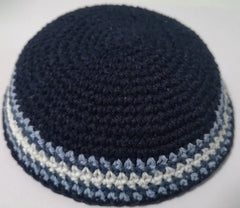 16/17cm HANDMADE KNITTED YARMULKE KIPPAH