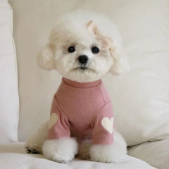 Love Winter Warm Pet Dog Clothes Base Shirt Cute Love Bear Teddy Yorkshire Hoodie Cat Pet Warm Clothes Designer Pet Shop Pet Clothing