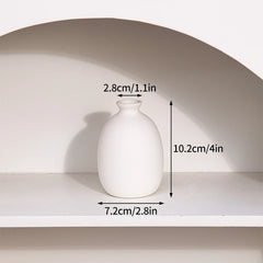 INS Nordic White Ceramic Vase – Decorative Flower Pot Home Decor