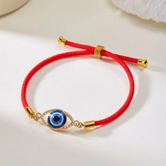 Turkish Evil Eye Bracelets For Women Men Handmade Braided Black Red Rope Lucky Bracelet Fashion Couple Friendship Jewelry Gifts