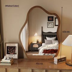 Vintage Full Length Floor Mirror Standing Full Body Large Decorative Gold Frame Cloud Accent Bedroom Living Room Furniture