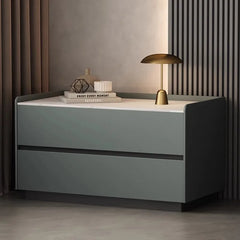 Italian Minimalist Bedside Table with Drawers Bedroom Furniture