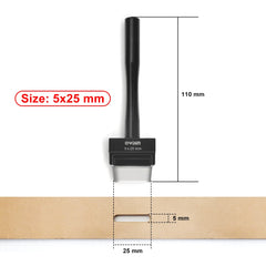 OWDEN Oblong Leather Punch Set for Belt Hole Puncher Oval Hole Strap Watch Band Flat Heavy Duty Leather Craft Hollow Punch