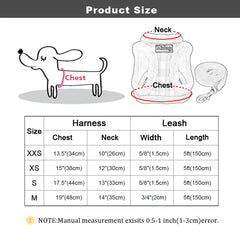 Winter Warm Dog Harness Vest Soft Padded Pet Chihuahua Puppy Harness Leash Set Adjustable For Small Medium Dogs French Bulldog Pet Shop