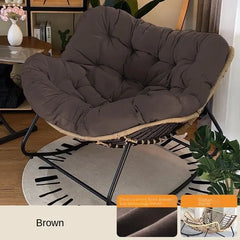 X&D Human Bird Nest Rattan Weaving Rocking Chair Leisure Sofa Home Balcony Single Lazy Corner Sofa Rocking Chair Rattan Chair Can Sleep Living Room Furniture