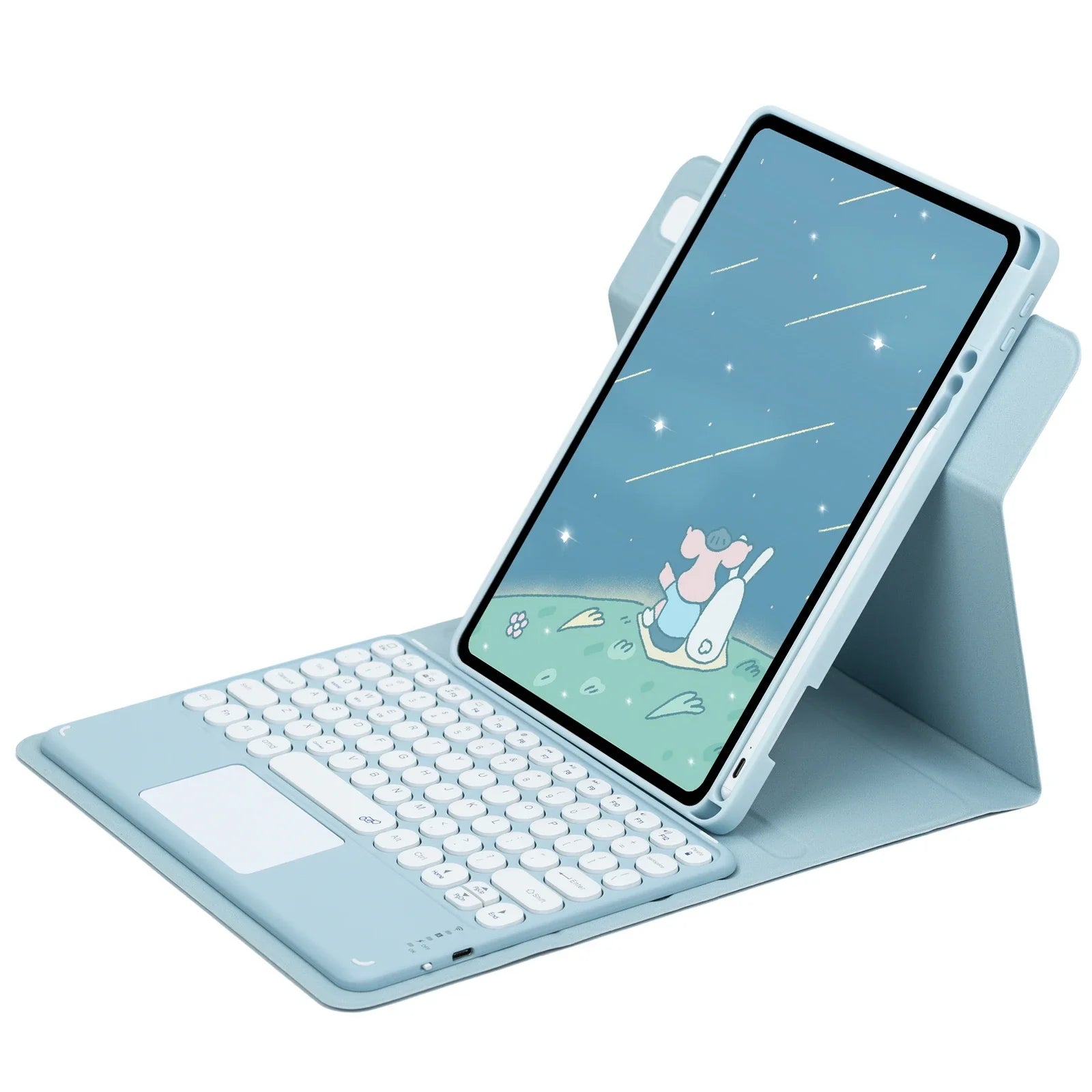 360 Rotation Keyboard Case for IPad 11 2025 A16 11 Inch Tablets Cover for IPad 11th Generation A16 Case A3355 A3356 A3354 Funda