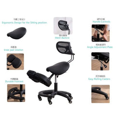 Ergonomic Kneeling Chair Stool Home Office Chair Improve Body Sitting Posture Knee Computer Chairs Seat W/ Wheels Student Adult Office Furniture
