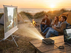 SmartIdea Wireless Projector DLP Handheld Pocket Proyector Build-in Battery Support AirPlay Miracast Outdoor Camping Projector