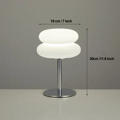 Creamy Bedside Table Lamp USB Tri-Color Dimmable Bedroom Furniture Home Decor