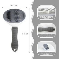 Pet Dog Brush Cat Comb Self Cleaning Pet Hair Remover Brush For Dogs Cats Grooming Tools Pets Dematting Comb Pet Accessories Pet Shop