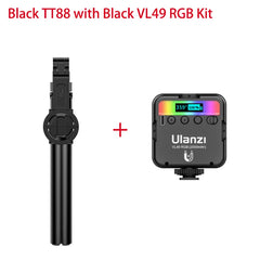 Ulanzi TT88 1.44M Overhead Selfie Stick Phone Tripod with Magnetic Clamp Wireless Remote Extension Tripod for LiveStreaming Vlog