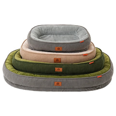Winter Dog Bed for Medium Dogs Breeds,High Density Egg Crate Foam Dog Sofa Beds,Oval Kennel Bed,Pet Bed with Four Sided Bolster Pet Shop