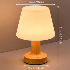 LED Table Lamp Touch Sensor Rechargeable Desktop Night Light Wireless Reading Lamp For Restaurant Hotel Bar Bedroom Decor Light