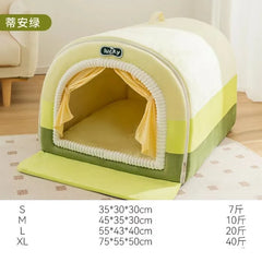 Autumn and Winter Dog Thousand Birds Grid Drawer Dog Kennel Large Dog Large Dog Kennel Deep Sleep Cat Kennel Pet Kennel Pet Shop