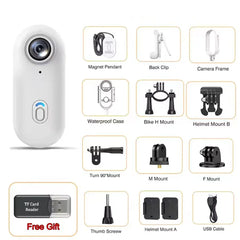 4K Outdoor Sports Camera 1080P Mini Camera In Helmet Motorcycle Bike Filming Waterproof  Bicycle Action Video Recording Body Cam
