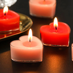 9 Pcs Heart-shaped Scented Candles For Proposing, Birthdays, Weddings, Birthdays, And Candlelight Dinners