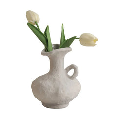 Hydroponics Nordic Style Simple Flower Pot, Ceramic White Vases, Table Accessories, Bathroom Aesthetic Room Home Decor