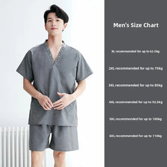 New High-End Sweat Sauna Suit Men's Foot Massage Simple Fashion Design Thermal Spa Bathing Suit Absorbent Cotton Sauna Robe