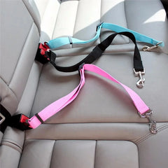 Adjustable Dog & Cat Car Seat Belt Safety Harness Clip Pet Shop