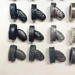 New Sword Handle Tsuka Alloy Fuchi Kashira For Japanese Samurai Katana Wakizashi Sword Fittings