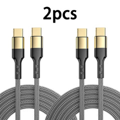 UGOURD PD240W Ultra Fast Charge Cable Type USB C 100W Type C Charger Cable for iPhone 15 Xiaomi MacBook Pro with E-Marker Chip