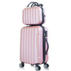 Fashionable  Ladies Luggage Suitcase with Mother-Child Design Universal Wheels Travel Bag 2024 Spring New Style ABS Mate...