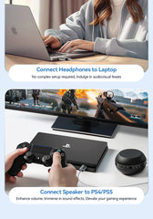 Essager External USB Sound Card To 3.5mm Mic Headphone Jack Stereo Headset Audio Microphone Adapter Speaker Interface For Laptop