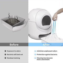Drawstring Trash Bags with Handles-Thickened Fragrant Disposable Garbage Bags Cat Litter Bag Collect Feces Pet Cleaning Products