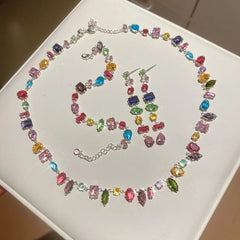 18K Gold Plated Crystal Zircon Necklace for Women – Luxury Jewelry