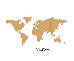 Aqumotic Cork World Map Travel Message Board World-Map for DIY Decoration Wood Phellem Room Home Office Decoration Wall Stickers