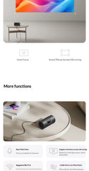 JMGO P5X Projector1080P 124%REC.709 Weight is as low as 0.73 kg Projectors Intelligent Obstacle Avoidance Camping Picnic