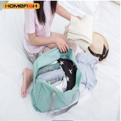 HOMEFISH Foldable Travel Duffel Bag for Airlines Carry on Bag for Women Lightweight Large Capacity Sports Weekend Trip Overnigh