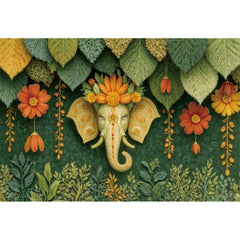 Indian Garlands Diwali Backgrounds Marigold Flowers Curtain Puja Ganpati Pooja Traditional Birthday Wedding Party Decor Backdrop