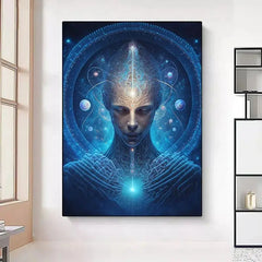Universe Mysteries Meditation Chakras Indian Buddha Classic Religion Art Canvas Painting Abstract Figure Poster Print Home Decor