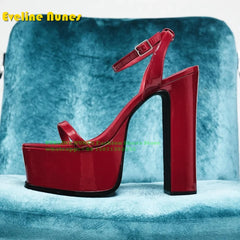 Rhinestone Platform Sandals – Women’s wear Party Shoes