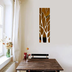 3D Acrylic Lucky Tree Wall Stickers DIY Stickers Art Mirror TV Background Wall Stickers Home Living Room Bedroom Home Decor Mirror Art