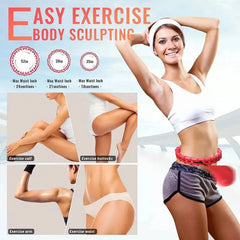 24 Section Sports Circle Portable Adjustable and Detachable Shaping Circle Waist Easy Weight Loss and Fitness Equipment