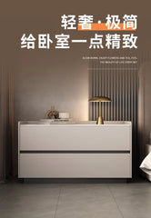 Italian Minimalist Bedside Table with Drawers Bedroom Furniture