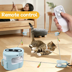 Cross-Border Hot-Selling Automatic Interactive Cat Toy Indoor Chasing Exercise Intelligence Stimulation Pet Manual Automatic Con Pet Shop