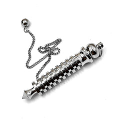 Pendulum For Dowsing Divination Reiki Healing Spiritual Wicca Women Men Amulet Screw Shape Pendule Radiestesia Metal Charm Jewel