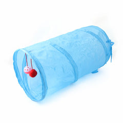 Cat Tunnel Tube Kitty Tunnel Bored Cat Pet Toys Peek Hole Toy Interactive for Indoor Cats Exercise Fun Reduce Anxiety Durable Pet Shop