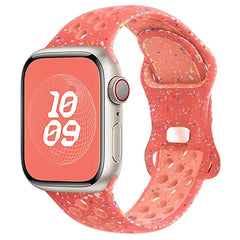 Sport Strap for Apple Watch Band 44mm 45mm 46mm 49mm/38mm 40 41mm Colored Particles Rubber Band IWatch Ultra 11 10 9 8 7 6 5 SE
